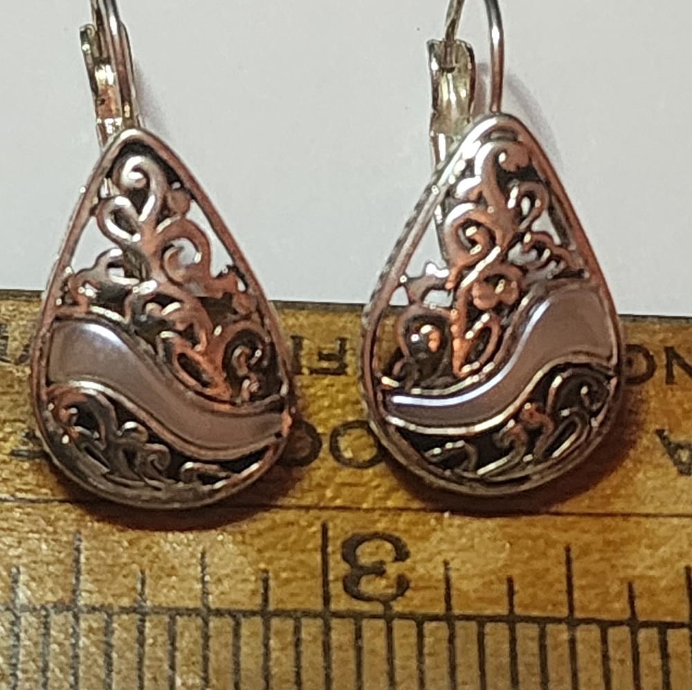 Elegant Silver Teardrop Earrings
